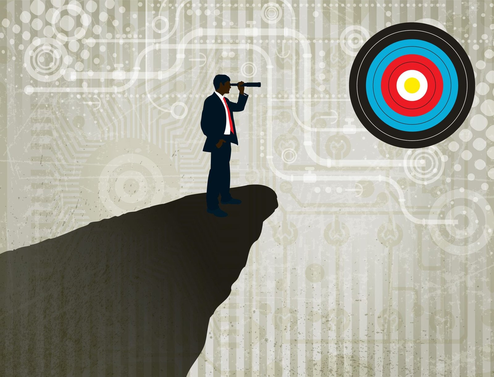 A consultant looking ahead to a clear target